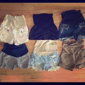 MATERNITY SHORTS SZ SMALL A PEA IN THE POD